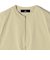SHIPS Primary Navy Label:タフタ ジップアップ ジレ