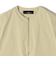 SHIPS Primary Navy Label:タフタ ジップアップ ジレ