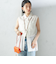 〈手洗い可能〉IMPERIAL LINEN Wポケット ノースリーブ シャツ