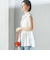 〈手洗い可能〉IMPERIAL LINEN Wポケット ノースリーブ シャツ