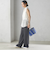 〈手洗い可能〉IMPERIAL LINEN Wポケット ノースリーブ シャツ