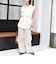 〈手洗い可能〉IMPERIAL LINEN Wポケット ノースリーブ シャツ