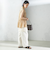 〈手洗い可能〉IMPERIAL LINEN Wポケット ノースリーブ シャツ