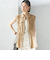〈手洗い可能〉IMPERIAL LINEN Wポケット ノースリーブ シャツ