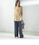 〈手洗い可能〉IMPERIAL LINEN Wポケット ノースリーブ シャツ