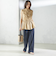 〈手洗い可能〉IMPERIAL LINEN Wポケット ノースリーブ シャツ