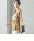 〈手洗い可能〉IMPERIAL LINEN Wポケット ノースリーブ シャツ