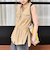 〈手洗い可能〉IMPERIAL LINEN Wポケット ノースリーブ シャツ