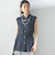 〈手洗い可能〉IMPERIAL LINEN Wポケット ノースリーブ シャツ