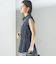 〈手洗い可能〉IMPERIAL LINEN Wポケット ノースリーブ シャツ