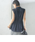 〈手洗い可能〉IMPERIAL LINEN Wポケット ノースリーブ シャツ