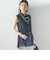 〈手洗い可能〉IMPERIAL LINEN Wポケット ノースリーブ シャツ