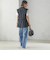 〈手洗い可能〉IMPERIAL LINEN Wポケット ノースリーブ シャツ