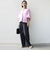 〈手洗い可能〉ストライプ バルーン ブラウス