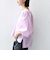 〈手洗い可能〉ストライプ バルーン ブラウス