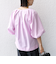 〈手洗い可能〉ストライプ バルーン ブラウス