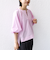 〈手洗い可能〉ストライプ バルーン ブラウス