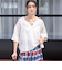 【一部WEB限定】〈手洗い可能〉IMPERIAL LINEN スキッパー ブラウス