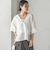 【一部WEB限定】〈手洗い可能〉IMPERIAL LINEN スキッパー ブラウス
