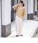 【一部WEB限定】〈手洗い可能〉IMPERIAL LINEN スキッパー ブラウス