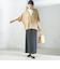 【一部WEB限定】〈手洗い可能〉IMPERIAL LINEN スキッパー ブラウス