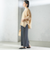 【一部WEB限定】〈手洗い可能〉IMPERIAL LINEN スキッパー ブラウス