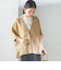 【一部WEB限定】〈手洗い可能〉IMPERIAL LINEN スキッパー ブラウス