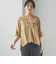 【一部WEB限定】〈手洗い可能〉IMPERIAL LINEN スキッパー ブラウス