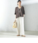 【一部WEB限定】〈手洗い可能〉IMPERIAL LINEN スキッパー ブラウス