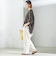 【一部WEB限定】〈手洗い可能〉IMPERIAL LINEN スキッパー ブラウス