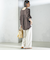 【一部WEB限定】〈手洗い可能〉IMPERIAL LINEN スキッパー ブラウス