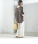 【一部WEB限定】〈手洗い可能〉IMPERIAL LINEN スキッパー ブラウス