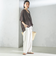 【一部WEB限定】〈手洗い可能〉IMPERIAL LINEN スキッパー ブラウス