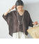 【一部WEB限定】〈手洗い可能〉IMPERIAL LINEN スキッパー ブラウス