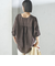 【一部WEB限定】〈手洗い可能〉IMPERIAL LINEN スキッパー ブラウス
