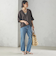 【一部WEB限定】〈手洗い可能〉IMPERIAL LINEN スキッパー ブラウス