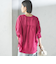 【一部WEB限定】〈手洗い可能〉IMPERIAL LINEN スキッパー ブラウス