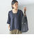 【一部WEB限定】〈手洗い可能〉IMPERIAL LINEN スキッパー ブラウス