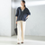 【一部WEB限定】〈手洗い可能〉IMPERIAL LINEN スキッパー ブラウス
