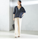 【一部WEB限定】〈手洗い可能〉IMPERIAL LINEN スキッパー ブラウス