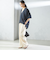 【一部WEB限定】〈手洗い可能〉IMPERIAL LINEN スキッパー ブラウス