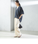 【一部WEB限定】〈手洗い可能〉IMPERIAL LINEN スキッパー ブラウス