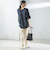 【一部WEB限定】〈手洗い可能〉IMPERIAL LINEN スキッパー ブラウス