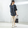【一部WEB限定】〈手洗い可能〉IMPERIAL LINEN スキッパー ブラウス