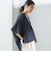 【一部WEB限定】〈手洗い可能〉IMPERIAL LINEN スキッパー ブラウス