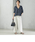 【一部WEB限定】〈手洗い可能〉IMPERIAL LINEN スキッパー ブラウス