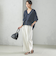【一部WEB限定】〈手洗い可能〉IMPERIAL LINEN スキッパー ブラウス