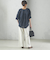 【一部WEB限定】〈手洗い可能〉IMPERIAL LINEN スキッパー ブラウス
