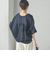 【一部WEB限定】〈手洗い可能〉IMPERIAL LINEN スキッパー ブラウス