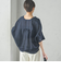 【一部WEB限定】〈手洗い可能〉IMPERIAL LINEN スキッパー ブラウス